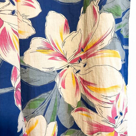 Jisora Large Floral Tropical Pull-On Wide Leg Pants Size XL - Picture 6 of 10